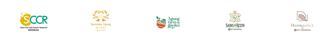 Logo SCCR, Karenina Agung Resort, Agung Farm and Garden, Sains de Resto, dan DermaninA